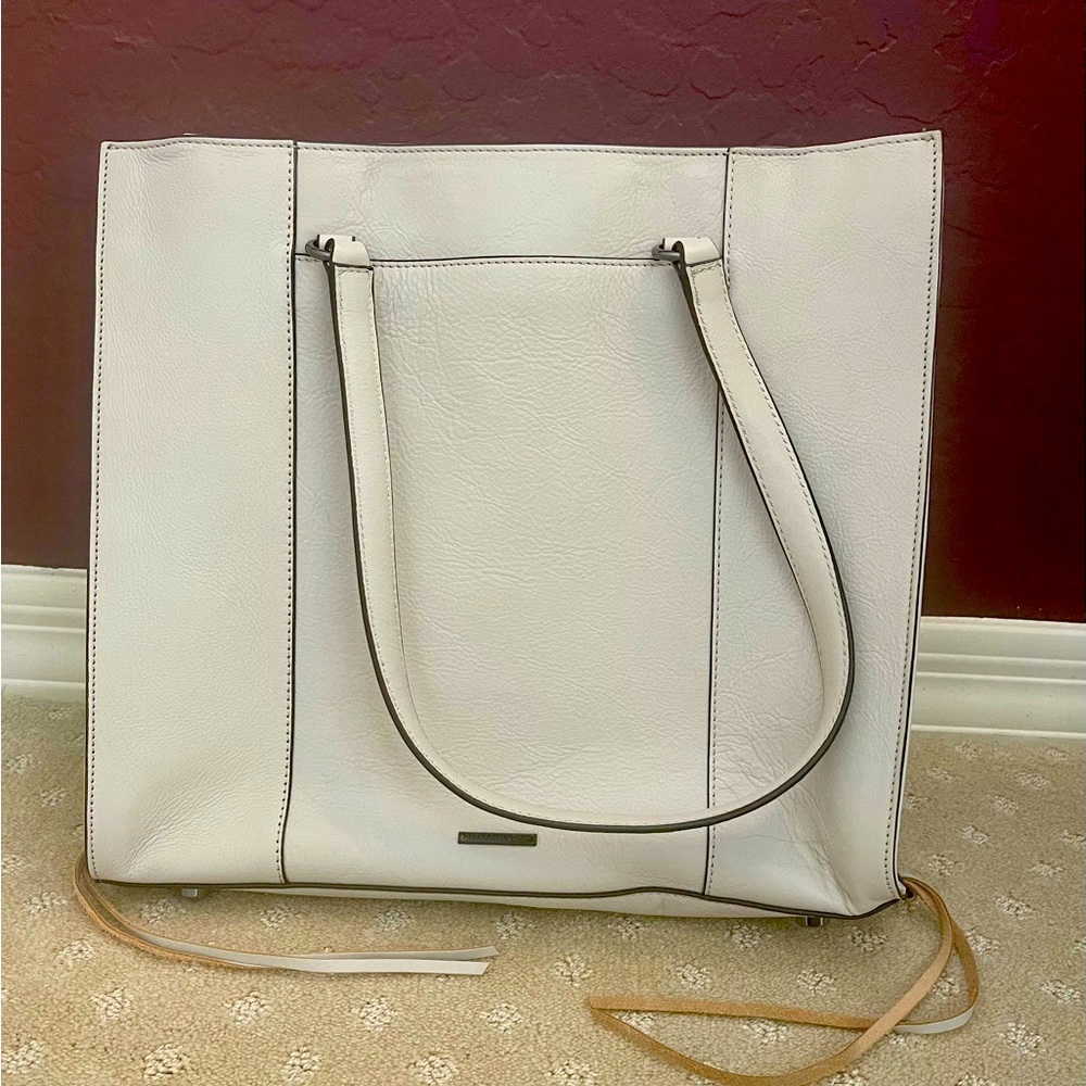 Rebecca Minkoff White Leather Tote Bag